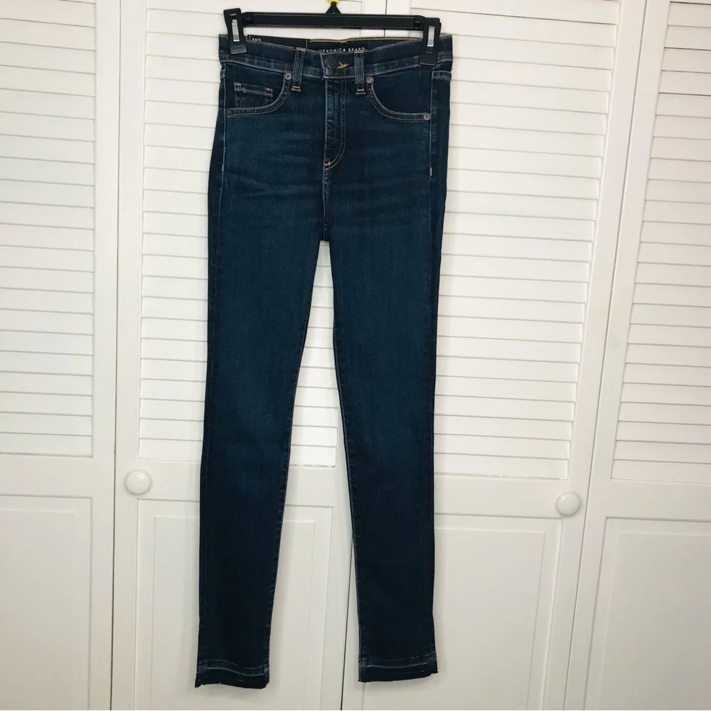 VERONICA BEARD Kate Skinny Fray Jeans Size 24 - Picture 2 of 11